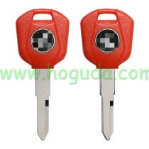 For Honda Motorcycle transponder key blank with left blade red colo