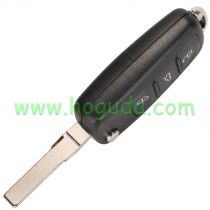 For VW MQB keyless 3B flip remote key with ID48 chip-434mhz ASK model FCCID: 5K0837202BR