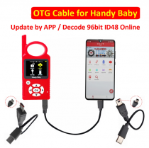 OTG Cable-B makes Handybaby1 more Powerful update by connecting phone APP,No need PC software anymore,Decode 96Bit ID48 Online,Add more function by APP