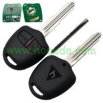 For Mitsubish 2 button remote key with  Right Blade 433MHZ  with ID46 chip
