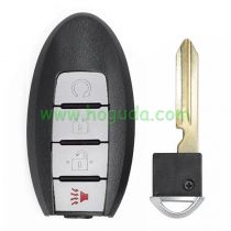  For Nissan  4 button Smart Remote Car Key with 433Mhz PCF7945/HITAG AES (4A CHIP) CONTINENTAL NR : S180144313 FCCID: KR5S180144014