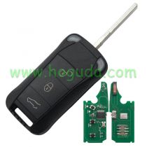 For Porshe Cayenne 3 button flip remote  key with ID46 Chip and 433Mhz