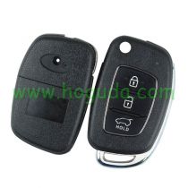 For New Hyundai 3 button remote key blank with HY20 Blade