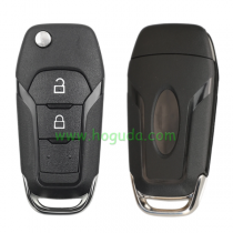  For Ford 2 button Flip Folding Remote Car Key Shell with HU101 Blade 
