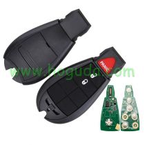 For Chrysler 2+1 button remote key with 433Mhz ID46 PCF7961 Chip FCC ID:GQ4 53T