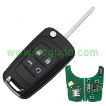 For Buick, for Chevrolet， for Opel,  4+1 button remote key with 433Mhz ID46 PCF7937E (PCF 7941E) Chip