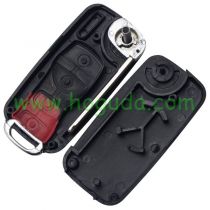 For Nissan 3 button modified flip remote key blank without buttons pad