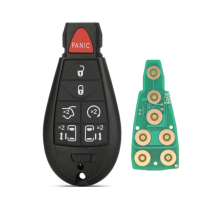 For Chrysler 6+1 button remote key with 315Mhz ID46 PCF7941 Chip FCCID:M3N5WY783X