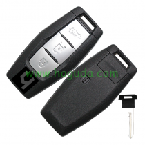 For Mitsubishi 3 button smart key blank with Emergency Key