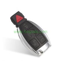 For Benz BGA 3+1 button smart key Blank with 2 battery holder