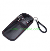 Car Keys Case FOB Signal Blocker Bag RFID Shielding Key Credit Card Bags Organizer for Privacy Protection Size :12 * 8cm