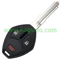 For Mitsubishi 2+1 button remote key blank with light button (No Logo)