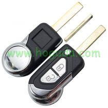 For Peugeot 2 button flip remote key blank with HU83 & 407 Key blade