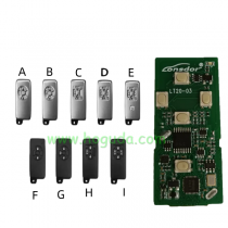 Lonsdor LT20-03 Smart Key PCB with key shell  8A+4D Adjustable Frequency For Toyota 0780 Support K518 & K518ISE & KH100+ Transponder chip: ID71 CHIP P1:9F Frequency: 433MHz 271451-0780