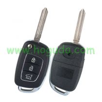 For New Hyundai 3 button remote key blank with Right Blade