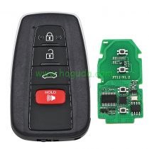 For Toyota 3+1 button RAV4 Avalon Lonsdor FT11-H0410C Smart Keyless Go Remote Key Board with 433.58/434.42MHz 8A P4 :91 00 AA AA         91 00 A9 A9