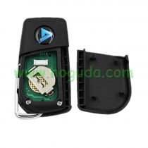 Toyota style 2+1 button remote key B13 2+1 for KD X2/KD300/ KD900/URG200 to produce any model remote