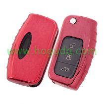 For Ford TPU protective key case red color