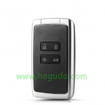 For Renault Megane4 4 button remote key blank with white cover without logo