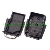 For VW 3 button remote key blank without battery clamp, the blade is HU66. (the key head connect face is square)