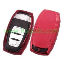For Audi TPU protective key case Red colour