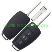 For Audi A4 3 button flip remote key
