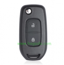 For Renault 2 button remote key blank with HU136te Blade