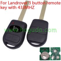 For Landrover 3 button remote key with 433mhz with 7935 chip FCC ID: LX8FVZ