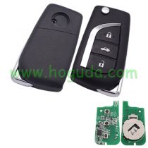 For Toyota style face to face remote 3 button with 315mhz / 434mhz, please choose the frequency 