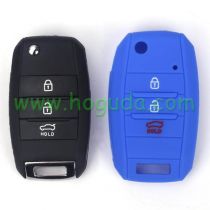 For Kia 3 button silicon case (blue)