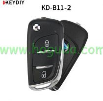 For Peugeot style KEYDIY B11 2 button remote key