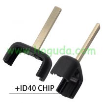 For Opel remote key head blade Hu100  ID40 Chip