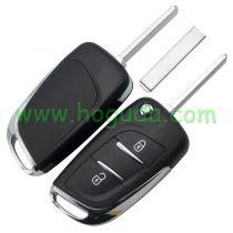 For Peugeot 2 button modified flip remote key blank with VA2 307 Blade -- Without battery holder (No Logo)
