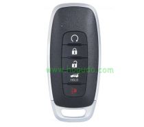 For Nissan 4+1 button smart key blank 