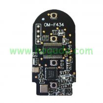 For BMW smart card OM-F434 3 button remote key with PCB（Black）With 434MHZ /PCF7953P chip