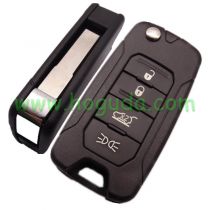 For Chrysler/Jeep 4 button flip remote key 434mhz with 4A HITAG AES chip with original PCB 