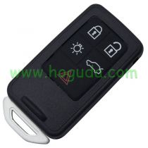 For Volvo 5 button  remote key blank with one battery clamp