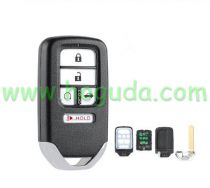  For Honda Civic 5 button  Smart Remote Key 433MHz ID47  FCCID: KR5V2X