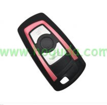 For BMW 5 series 3 button  remote key blank with Key Blade red color