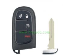 For Chrysler 4 button flip remote key shell