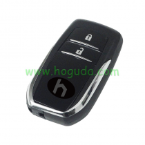 Original for Toyota Huilux  2 button remote key with toyota H chip 315Mhz FCCID:61A965-0182 Chip No.RF430F small chip is H7900N crystal is 13.080