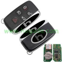 For Landrover 4+1 button smart key with Keyless Go Feature and Pcf7953 Transponder chip with 315MHZ 