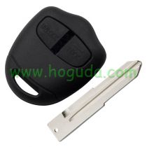 For Mitsubish 2 button remote key blank with Left Blade Without Logo