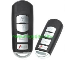 For Mazda 4 button smart remote key with 315MHZ  4D63 Chip  FCC ID: KR55WK49383 P/N: 5WK49383A, 5WK49383E IC: 267T-5WK49383 Siemens VDO system