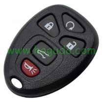 For Cadillac 4+1 button remote key blank With Battery Place