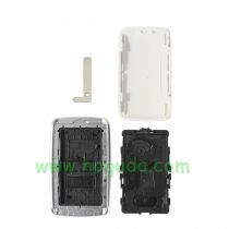 For Renault Megane4 4 button remote key blank with white cover without logo