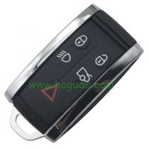 For Jaguar 5 button Smart remote key with PCF7953A  433MHZ FSK for JAGUAR XF XFR XK XKR 2009-2013 FCC ID: KR55WK49244