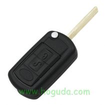 For Landrover 3 button  flip remote key blank with HU92 blade without logo