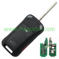 For Porshe keyless 2+1 button remote key with PCF7942(HITAG2) with 433mhz &LED light