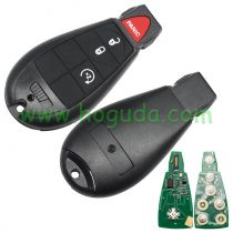 For Chrysler Dodge Ram  3+1 button remote key with 433Mhz ID46 PCF7961 Chip FCCID:GQ4-53T